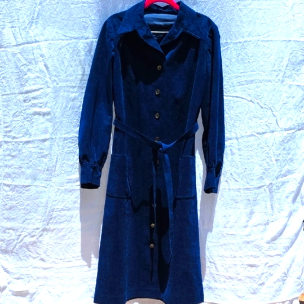 Vintage Vera Maxwell Ultra Suede Coat Dress
